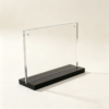 Reusable magnetic openable acrylic menu table sign
