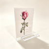 Luxury magnetic acrylic table sign holder custom logo