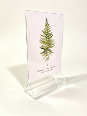 acrylic sign holder