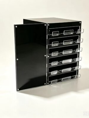 Acrylic Lipstick & Lip Gloss Display Stand, Countertop Cosmetic Makeup Organizer for Retail