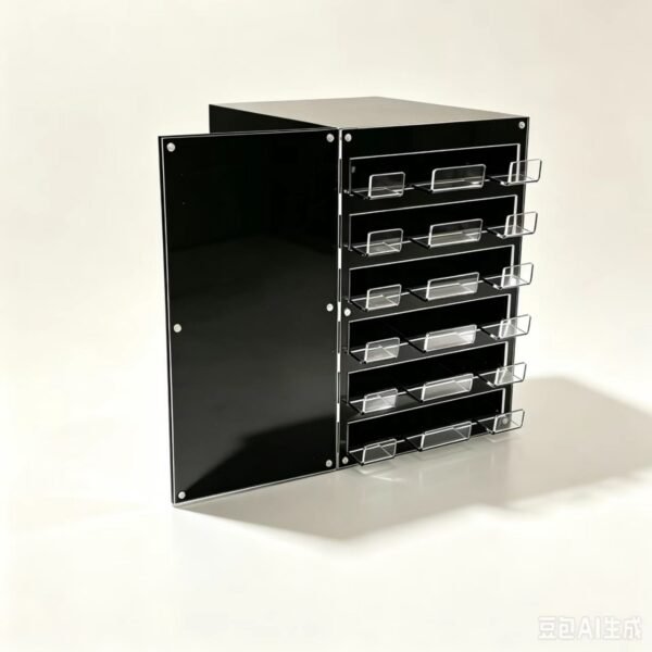 Acrylic Lipstick & Lip Gloss Display Stand, Countertop Cosmetic Makeup Organizer for Retail