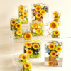 Luxury preserved real flower acrylic gift box
