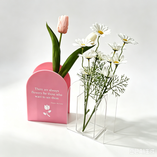 acrylic flower vase