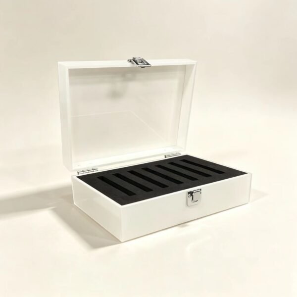 Acrylic Eyebrow Pencil Display Stand, Countertop Cosmetic Display Rack for Retail