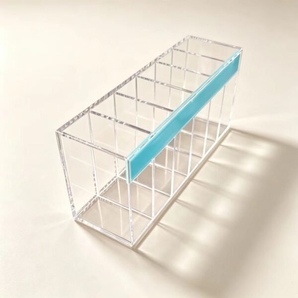 Acrylic Eyebrow Pencil Display Stand, Countertop Cosmetic Display Rack for Retail